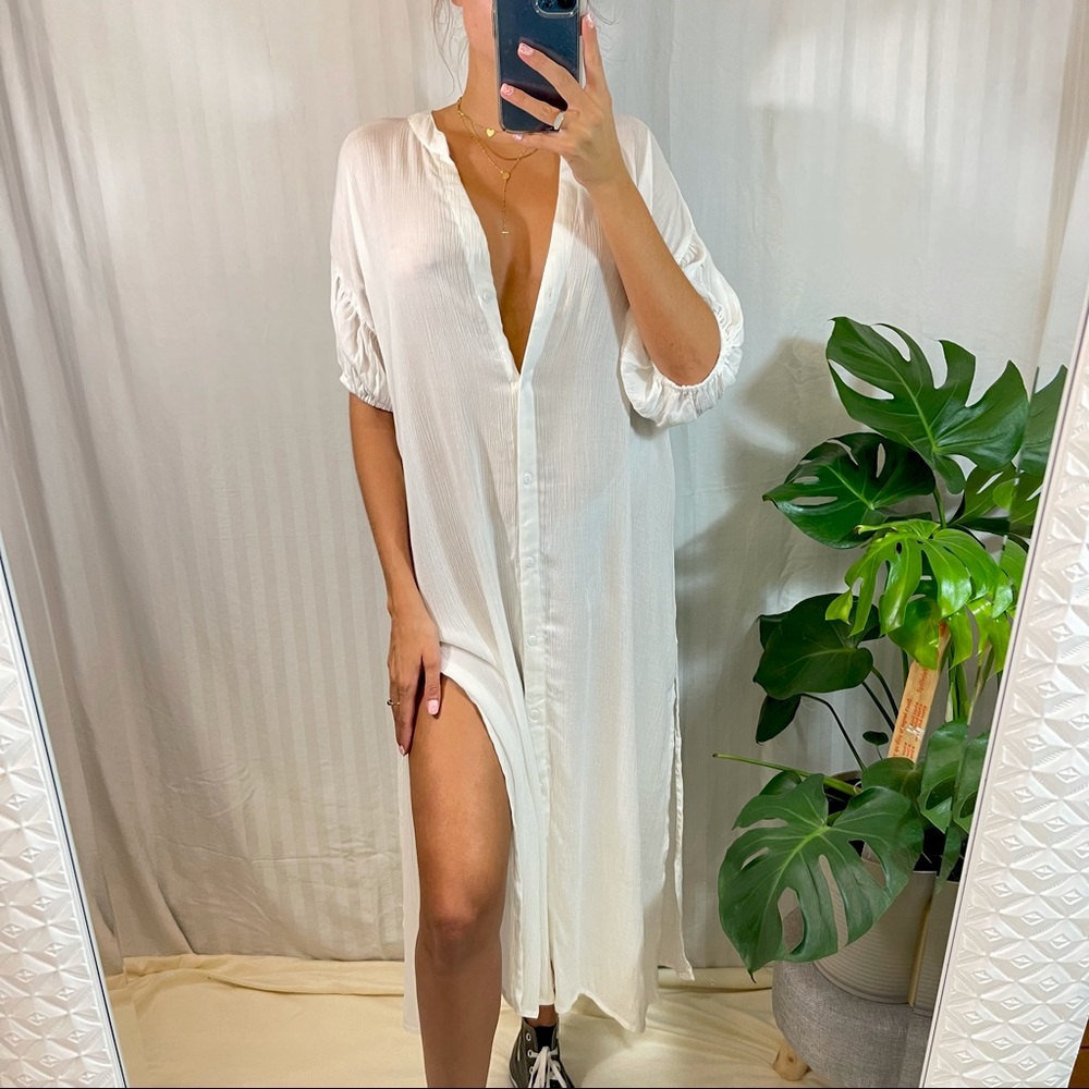 Sheer Midi Nasty Gal Beach Cover-up